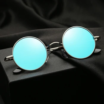 2021 Moda Krog Polarizirana sončna Očala Moške blagovne Znamke Design Ženske Odtenki Zlitine, Retro sončna Očala UV400 Očala Oculos De Sol