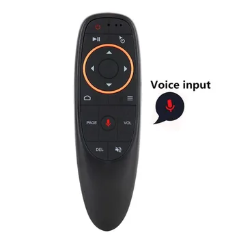 10pcs/veliko G10 Glasovni Nadzor Oddaljenega 2.4 G Brezžični Mikrofon Žiroskop Air Miška, IR Daljinski za Android tv box T9 H96 Max X96 mini