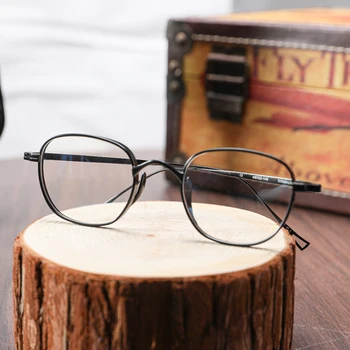 2020 Novega Čistega Titana Očal Okvir Moški Letnik Optični Kratkovidnost Recept Očala Okvir Ženske Japonska Luksuzne Blagovne Znamke Očala