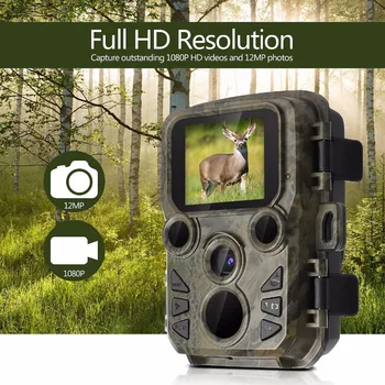 Mini300 Lovske Kamere 12MP 1080P Night Vision 0.45 s Sprožijo Čas Fotografijo Past Wildlife Chasse Kamere za Nadzor Kamere 7