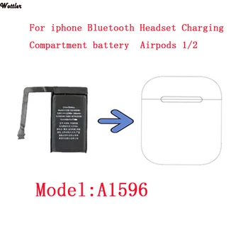 3.8 Proti 400mAh Baterije Za iphone Slušalke Bluetooth Polnjenje Predalčka za Baterijo Za Airpods 1 2 Brezžično Polnjenje box A1596