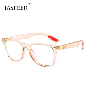 JASPEER Ženske Sqaure TR Očala Okvirji Letnik Pregleden Objektiv Eye Glasses Dekoracijo Očala Lahka Teža Optične Okvir