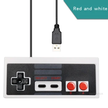 Vroče Prodajo Klasičnih USB Krmilnik za igre na Srečo Igralec Palčko Joypad Za NES Windows RAČUNALNIKE za MAC Računalnik Krmilnik za Igre Gamepad