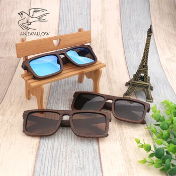Polarizirana sončna očala, Naravne lesene sončna očala Okvir bambusa Rjava sončna očala moški /ženske luksuzni vintage sončna očala UV400