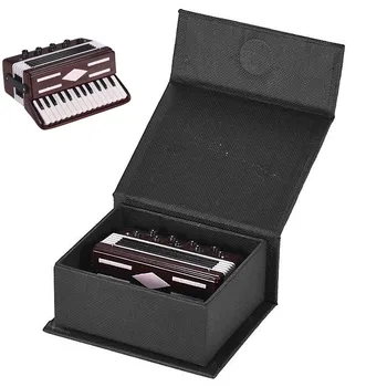 Mini Harmonika Model Lepe Namizni Glasbeni Instrument Okraski Okraski Glasbeno Darilo, s Shranjevanje Primera nova