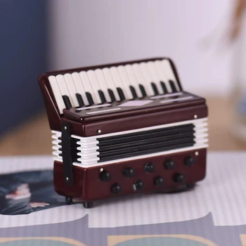 Mini Harmonika Model Lepe Namizni Glasbeni Instrument Okraski Okraski Glasbeno Darilo, s Shranjevanje Primera nova