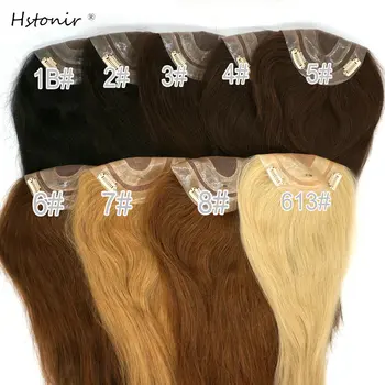 Hstonir Lasuljo Pokrivalo Toupee Las Za Ženske, Mono Čipke Toupi Hairtopper Toupet Cheveux Humain Pour Femmes Evropske Remy Las TP14