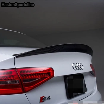 Za Audi S4 B8.5 Limuzina 2013-2016 Ogljikovih Vlaken Trunk Spojler Krilo HK Slog
