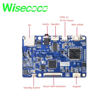 Wisecoco 7 palčni 1920x1200 IPS Zaslon MIPI LCD Z Voznikom Odbor USB Touch Podporo Win7 8 10 Raspberry Pi 3 TFTMD070021