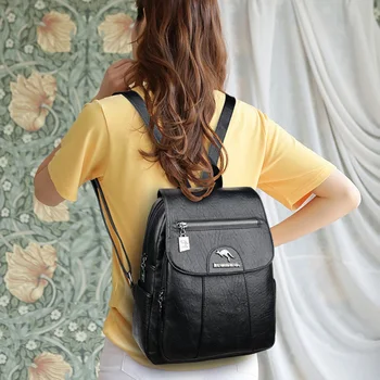 2020 Novo vintage ženske nahrbtnik za prosti čas ženske ramo torbe, nahrbtnik visoko kakovostnega usnja, šolske torbe za ženske potovanje nahrbtniki