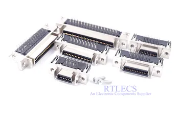 5 kos Ženski MDR Servo gonilnik SCSI Konektor HPCN Reže Tip 14 20 26 36 50 pin Vtičnico za 90 Stopinj pod pravim kotom Skozi Luknje pcb