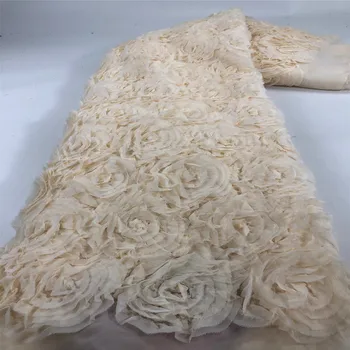Madison 3D Šifon Visoke Kakovosti Nigerijski francoski Vezene Čipke Til Tkanine, Čipke za Poročno Obleko Najnovejše Škrlatne Čipke Tkanine