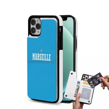 Marseille Športne Usnjene Denarnice, Telefona Primeru Za Iphone 12 11 Pro Max Mini Xs Xr 7 8 Plus Kartico Sim Marseille Om 13 Trinajst