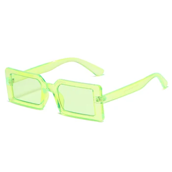 2020 Pravokotni Sončna Očala Ženske Črna Debel Okvir Sončna Očala Moških Luksuzne Blagovne Znamke Potovanja Očala Moda Vintage Retro Očala