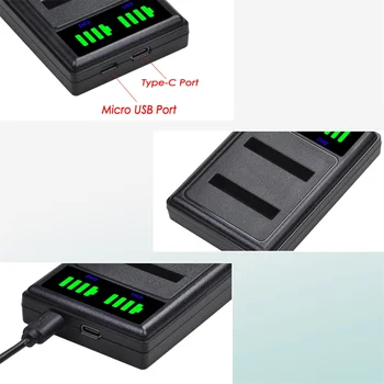 NP-BD1 LED USB Dvojni Polnilec za Baterije Tipa C za Sony NP-FT NP-FR1 NP-FD1 NP-BD1 Baterija Sony DSC-P100 P120 P150 P200 T5 T50 T70