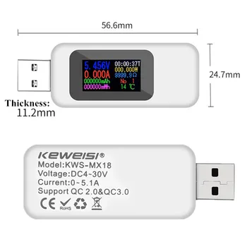 10 v 1 USB tester DC Digitalni voltmeter amperimetro trenutno napetost merilnika amp volt ampermeter detektor moči banke polnilnik indikator