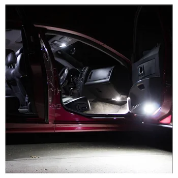 11pcs Bela Canbus Napak LED Žarnice registrske Tablice Notranjost Kupole Zemljevid Branje Svetlobe Kit Za Fiat 500L 2016 2017 2018