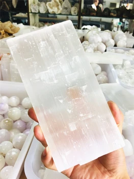 Visoko kakovostne 10 cm quartz crystal selenit reiki healing čakro, minerali in naravnimi kamni
