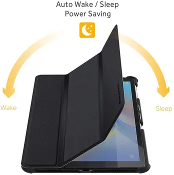 EasyAcc Samsung Tab 10,5 Primeru Ultra Tanek Slim Lupini Trifold Stojalo Pokrov z Mlečno Nazaj z Auto Wake & Spanja 10.5 palčni