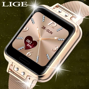 LIGE 2020 Nove Pametne Gledam Ženske Srčni utrip Ženske Menstrualni Ciklus Večfunkcijsko Ženske Smartwatch Fitnes Tracker Za Android IOS