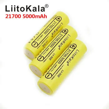 2020 LiitoKala lii-50E 21700 5000mah Akumulatorsko Baterijo 3,7 V 5C odvajanje Visokih Moči baterije Za High-power Aparati