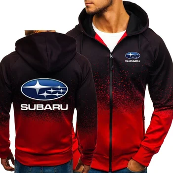 Subaru Logotip Plast Runo Kapuco Slim Jopiči Fashion Majica Jopico Subaru Logotip Ulične Oblačila Vrhnja Oblačila Plašč