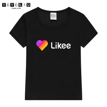 Fant Dekle Likee Smešno T-shirt 2020 Poletje Kratek Rokav Vrhovi Tshirt Set otroške Športna Malo Deklet, Otroška Oblačila
