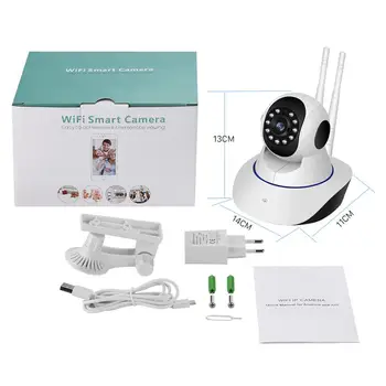 BESDER 1080P 720P H. 265 Home Security IP Kamero z Dvojno Anteno WiFi, Kamere, Avdio Snemanje 360 stopinj Baby Monitor HD Mini IP Kamere