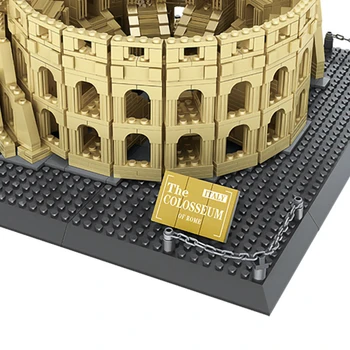 Wange Arhitekture Amphitheatrum Flavium Colosseo Stavbe, Bloki, Opeke Klasičnih Skyline Model Otroci Igrače Združljiv Legoinglys