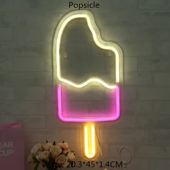 Ročno izdelan Sladoled Neonske Znaki LED Neon Luči označevalne Table Domače Pivo Bar Pub Rekreacija Soba Igra Luči Windows Garaža Steno Znaki