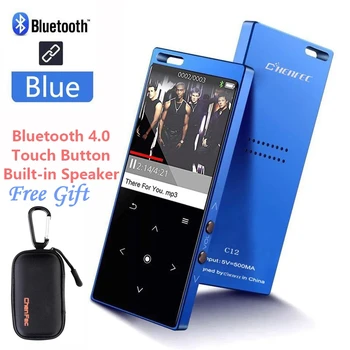 Visoko Kakovostne Kovine Zvočnik Bluetooth MP3 Predvajalnik Glasbe, se Dotaknite Gumba 8GB/16GB 1.8-Palčni Zaslon z FM + Darilo MP3 Predvajalnik Primeru