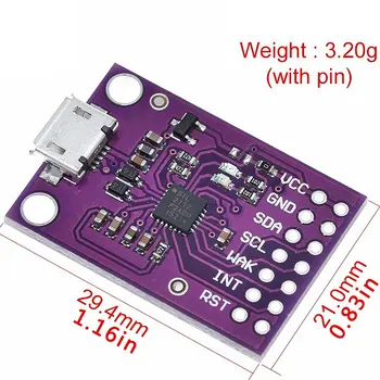 CJMCU-2112 CP2112 Vrednotenje komplet za CCS811 Debug odbor USB na I2C Komunikacijski Modul Vijolična Barva
