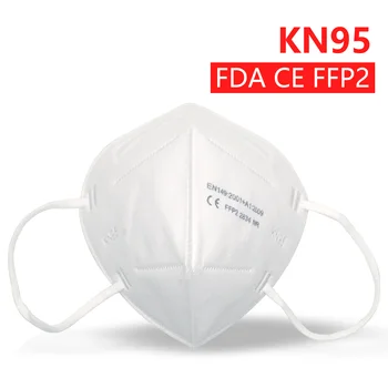 Zaščitni obraz maske FFP2 masko KN95 maske CE mascarilla Filtracija Usta Maske za Dihanje 95% filtracijo Proti gripi mascarillas