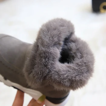 2020 Novo Otrok Sneg Škornji Zimski Dekleta Plus Bombaž, Oblazinjeni Čevlji Plus Pasja Obutev Modni Nove Zimske otroška Obutev
