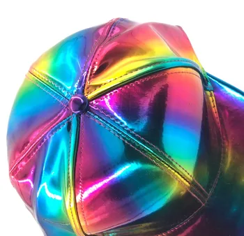 2018 luksuznih Modnih hip-hop klobuk za Rainbow Barva Spreminja, Klobuk, Kapa Nazaj v Prihodnost Prop Bigbang G-Dragon Baseball Skp
