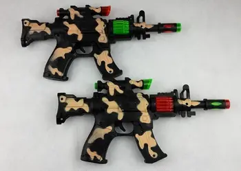 Električna pištola za igrače za otroke Z glasbo, zvok in flash vojaške model igrače za otroke najljubše darilo #6
