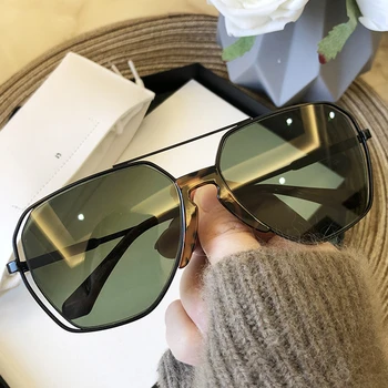 2020 Nov Modni Luksuzne Blagovne Znamke Sončna Očala Za Ženske Letnik Zlitin, Votli Letalstva Sončne Očala Za Moške, Kovinsko Pilotni Ovalne Velika Očala
