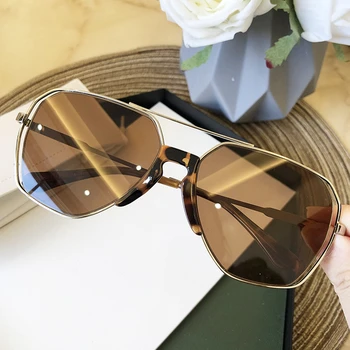 2020 Nov Modni Luksuzne Blagovne Znamke Sončna Očala Za Ženske Letnik Zlitin, Votli Letalstva Sončne Očala Za Moške, Kovinsko Pilotni Ovalne Velika Očala
