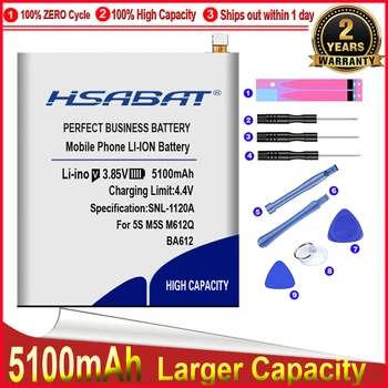 HSABAT 5100mAh Top Baterija za Meizu Meizy 5S M6 12M M5M612Q M5S BA612 brezplačna dostava