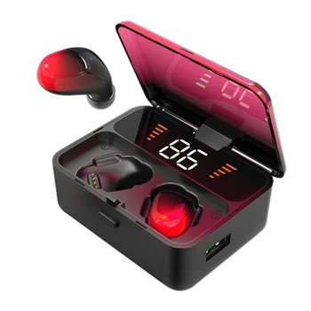 ES01 TWS Airdots Stavko Brezžične Stereo Slušalke Bluetooth 5.0 Polnjenje Primeru Gumb Različica Airpods Zmanjšanje Hrupa