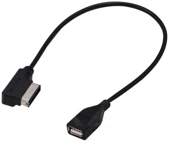 USB AUX Kabel Glasbe MDI MMI AMI na USB Ženski Vmesnik Audio AUX Tok Podatkov Žice Za AUDI A3 A4 A5 A6 Q5 Za VW MK5