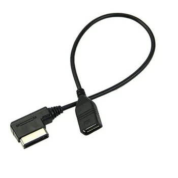 USB AUX Kabel Glasbe MDI MMI AMI na USB Ženski Vmesnik Audio AUX Tok Podatkov Žice Za AUDI A3 A4 A5 A6 Q5 Za VW MK5