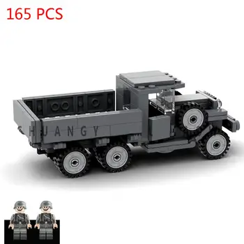 Vroče lepining vojaške WW2 tehnika Sovjetske vojske GAZ-AAA tovornjak vozila s cisternami, vs Nemčija vojno gradniki model opeke igrače darilo