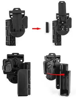 Magorui Taktični Ravni 3 Nosijo Hitro Tulec, Desno Roko Tulec, ki so Primerni za Glock 17 19 22 34
