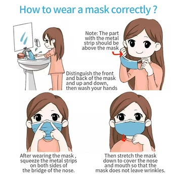 10-200 KOS za Enkratno uporabo Zaščitne Maske Mascherine za boj Proti onesnaževanju 3-slojna s Filtrom, Usta, Obraz Maske Mascarillas Dustproof Masko