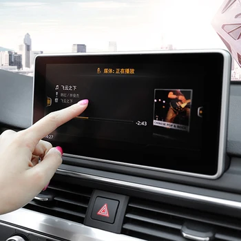 Za Audi A4 B9 S4 2016-2019 Kaljenega Stekla, Avtomobilsko Navigacijo Nadzorna Plošča Zaslon Patron Dotik Zaslon Film Nalepka
