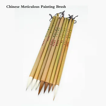 Kitajski Pikolovski Slikarski Čopič 8pcs Kitajski Akvarel slika Čopič, Svinčnik Prostoročno Slikarstvo Kavelj Vrstici Krtačo Tinta Kitajska