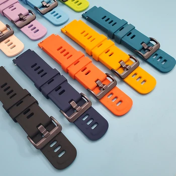 Športna Silikonska Watchband Za Xiaomi Gledam Barvo Pašček za Zapestje, Trak za Mi Smartwatch Zapestnica Zamenljivi dodatki 22 mm