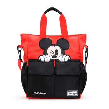 Disney new Mickey mouse platno ženske messenger torba fantje dekleta handbagsschool vrečko srednji šoli študent vrečko