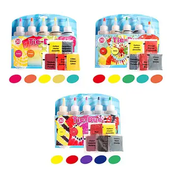 5 Barv Tie-Dye Kit Bombaž Perilo Oblačila Barvil nestrupeno DIY Moda Barvanje Kit Barve Umetnosti Oblačila Za Barve Barve